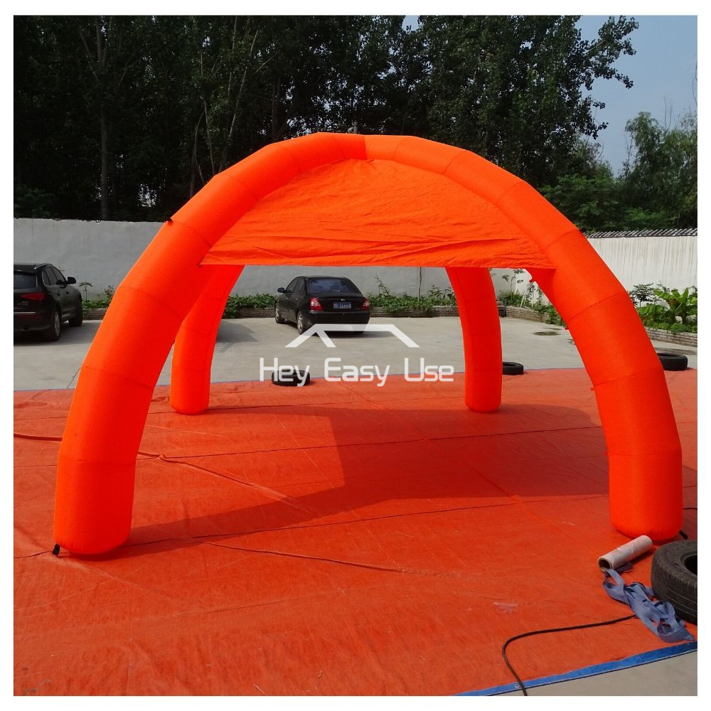 Lightweight Tent Inflatable Spider Dome (4 Legs, Orange Color)