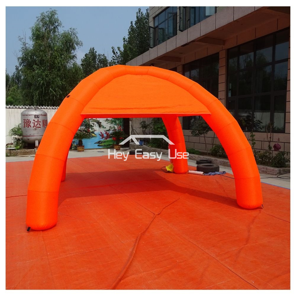 Lightweight Tent Inflatable Spider Dome (4 Legs, Orange Color)
