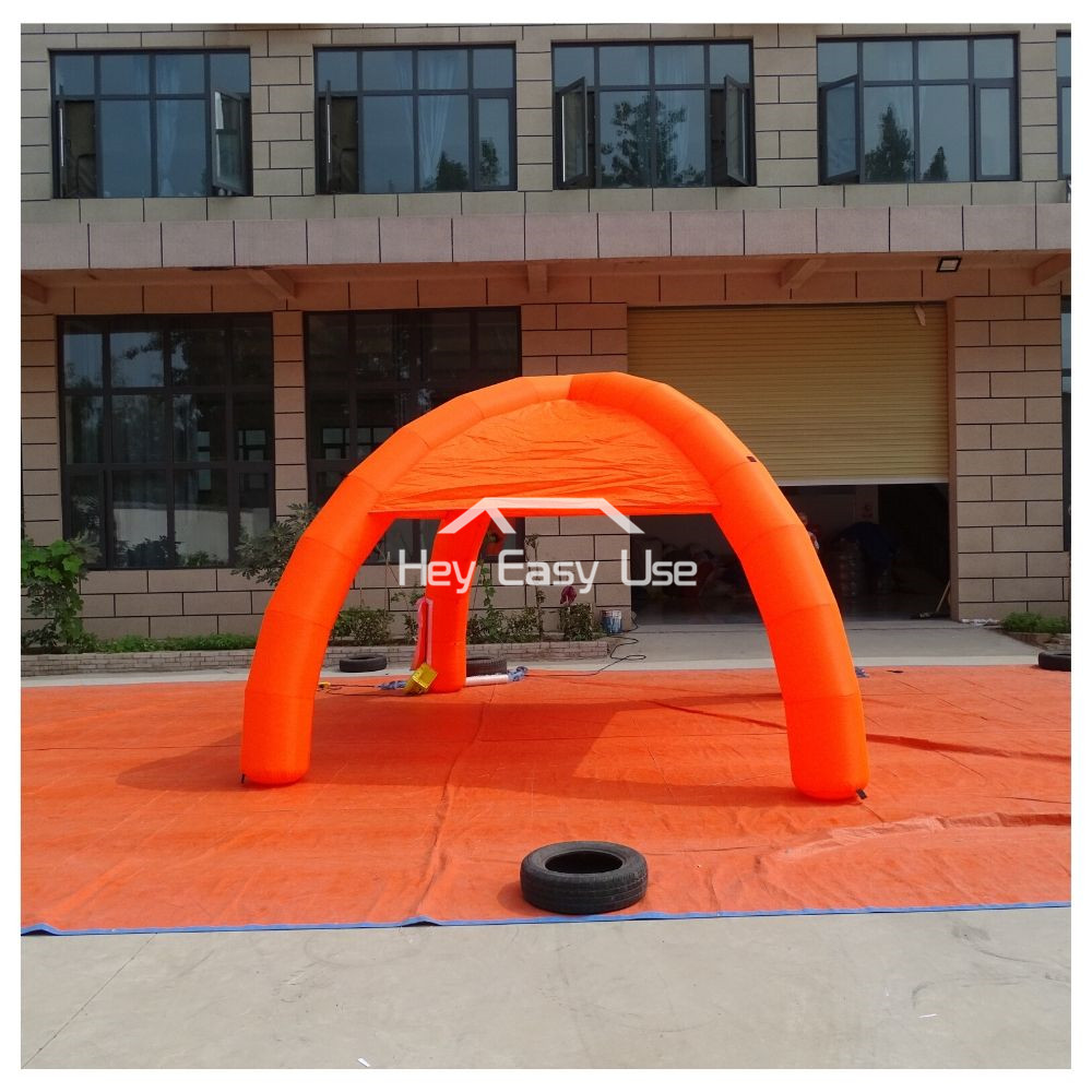 Lightweight Tent Inflatable Spider Dome (4 Legs, Orange Color)