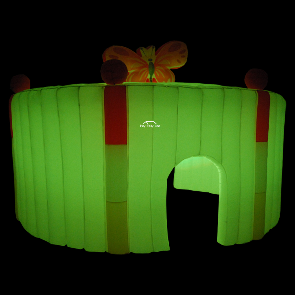 Butterfly Round Inflatable Marquee With LED Lights