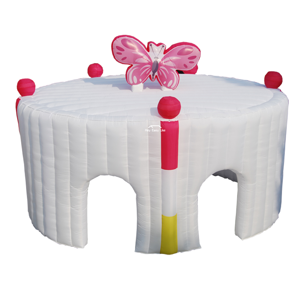 Butterfly Round Inflatable Marquee With LED Lights