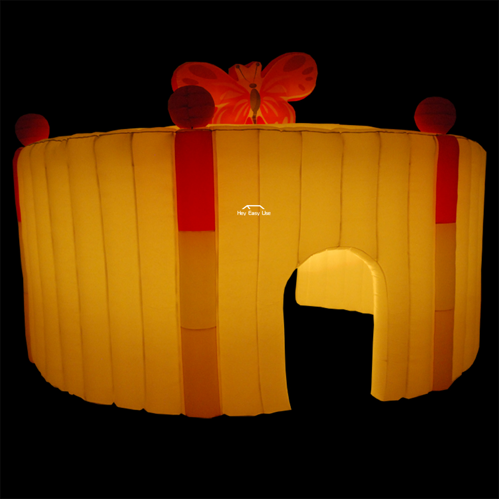 Butterfly Round Inflatable Marquee With LED Lights