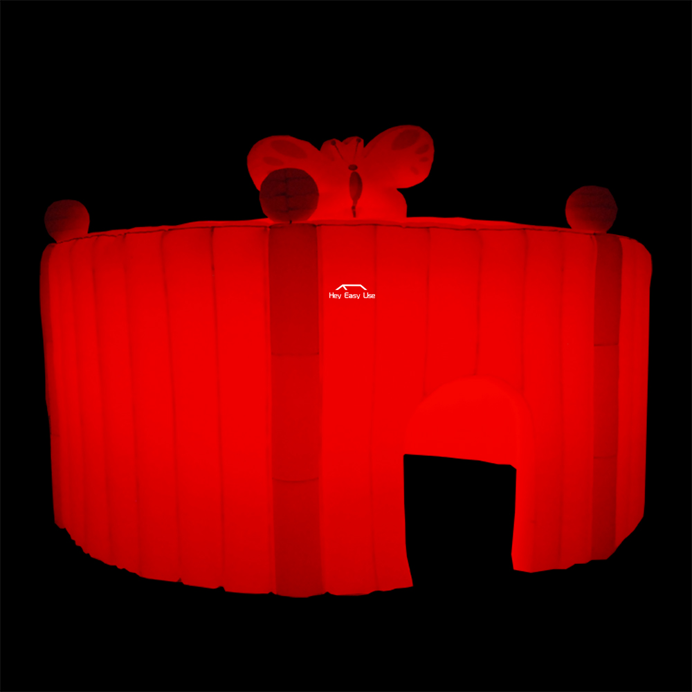 Butterfly Round Inflatable Marquee With LED Lights