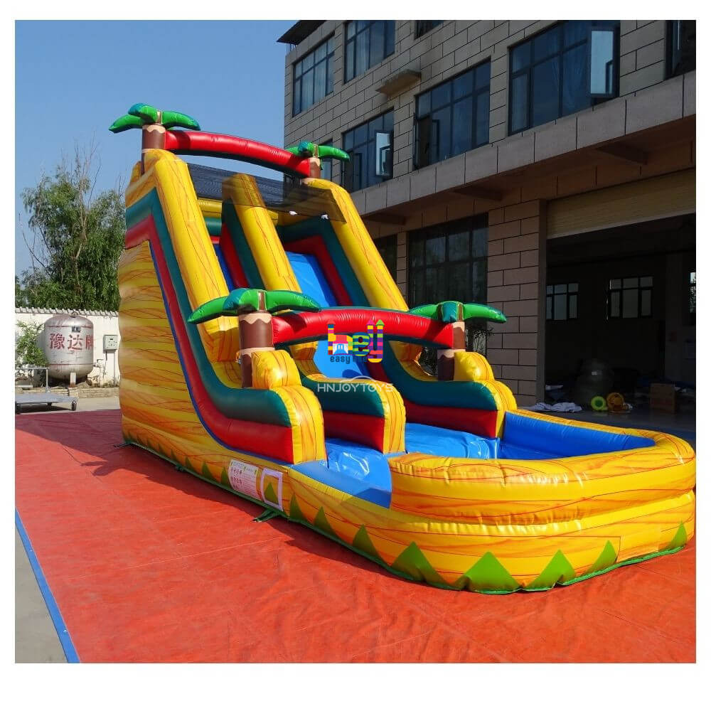 colorful inflatable slip & slide