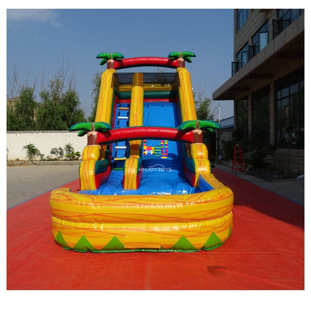 colorful inflatable slip & slide