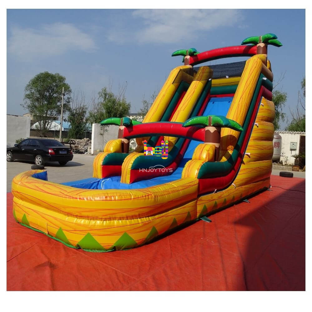 colorful inflatable slip & slide