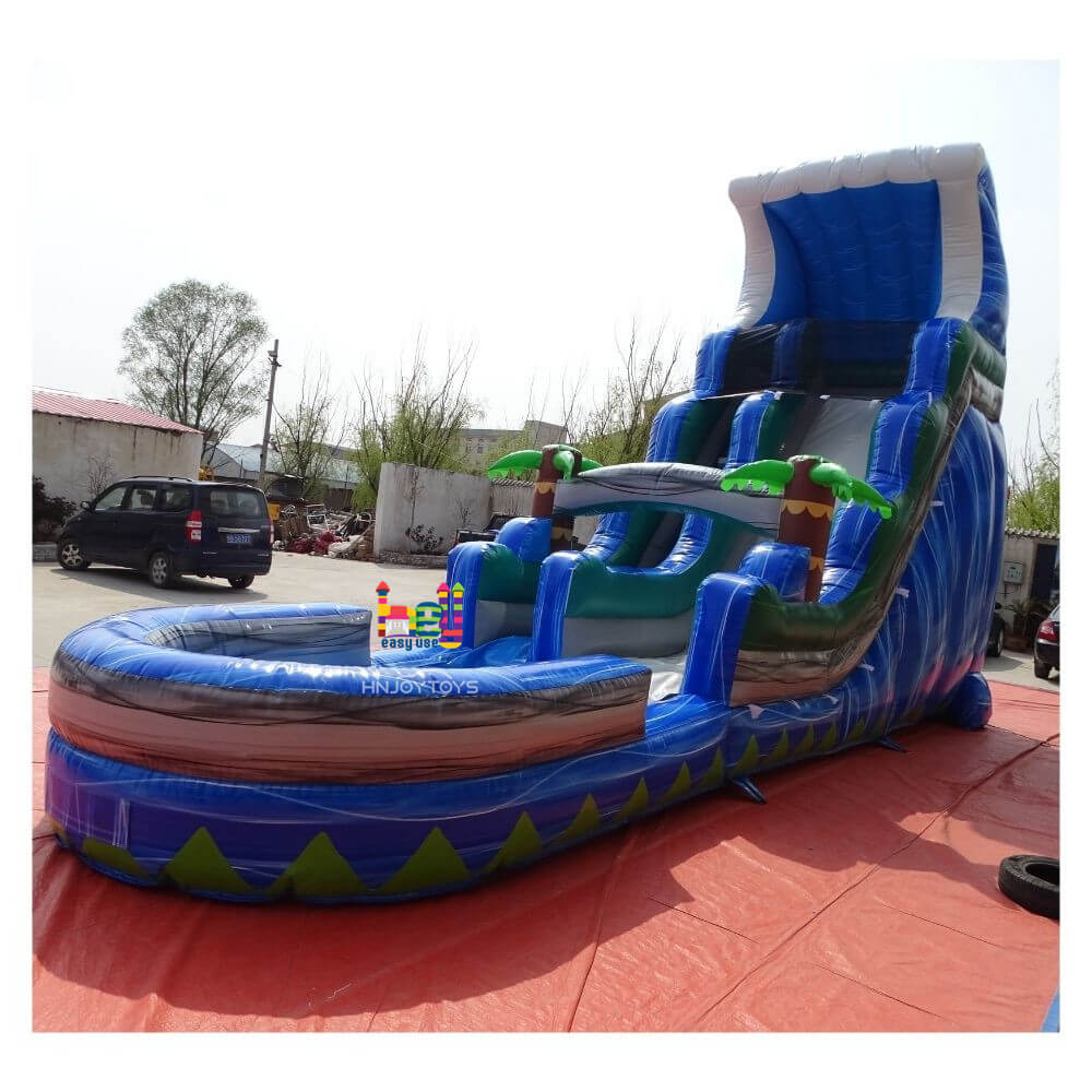 holiday theme swimming pool with water slide