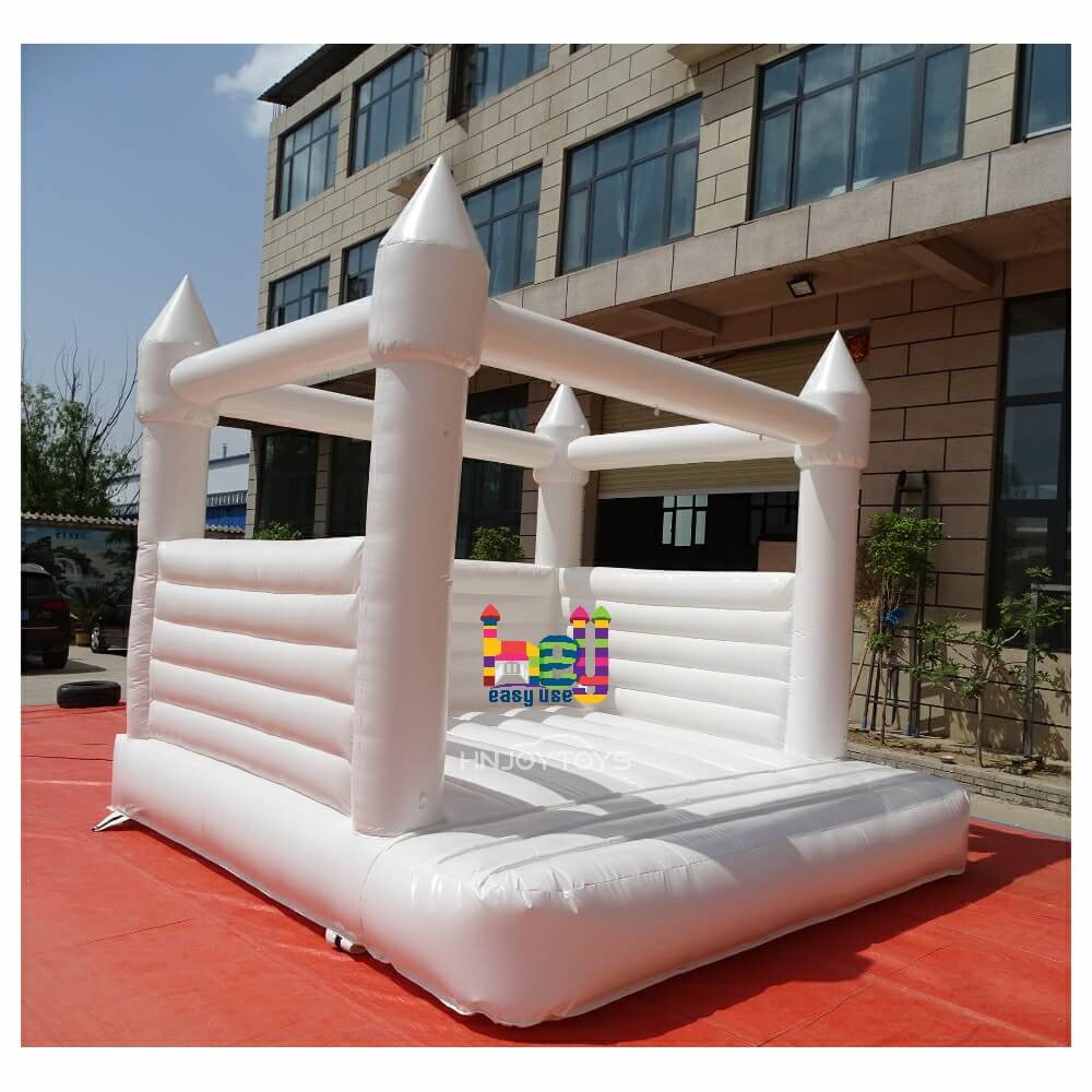 modern white bounce house