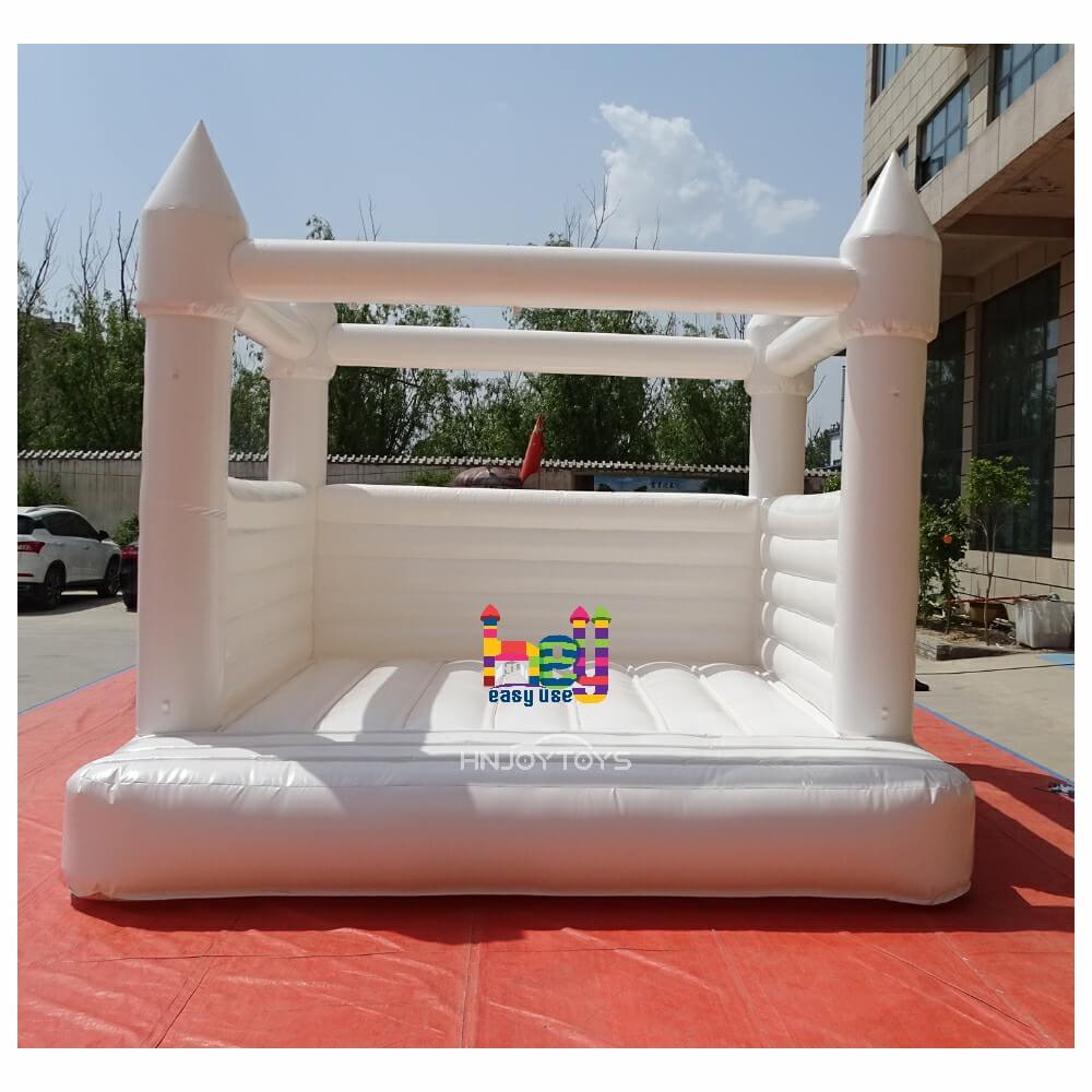 modern white bounce house