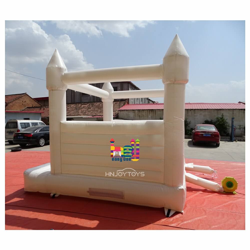 modern white bounce house