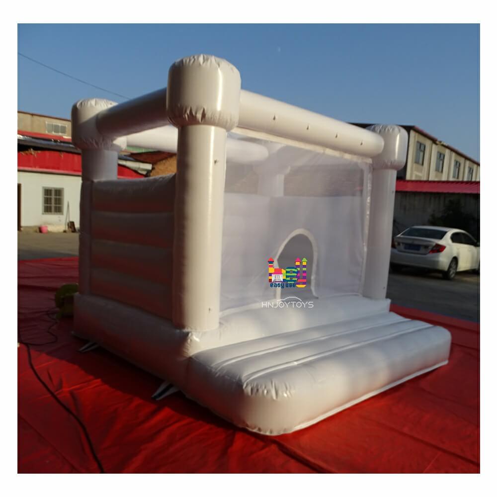 all white jumping castle