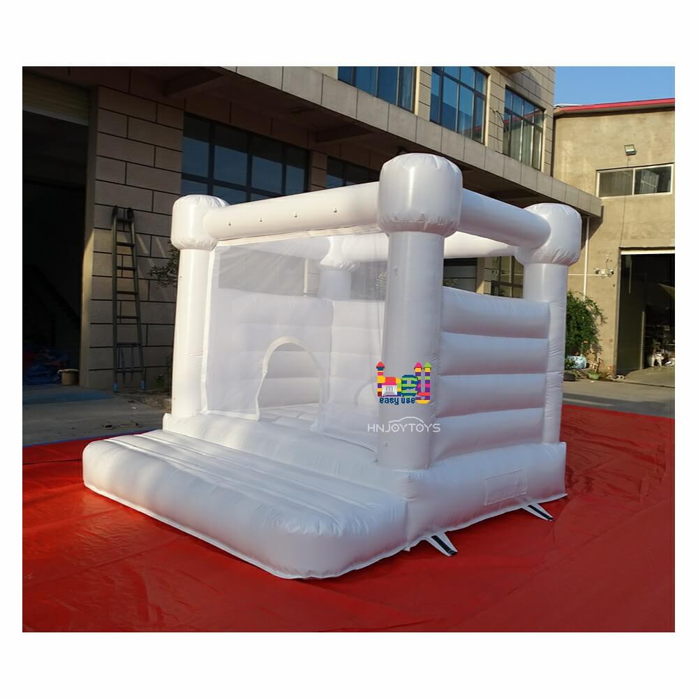 all white jumping castle