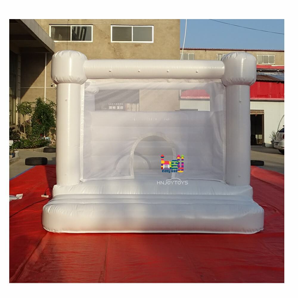 all white jumping castle