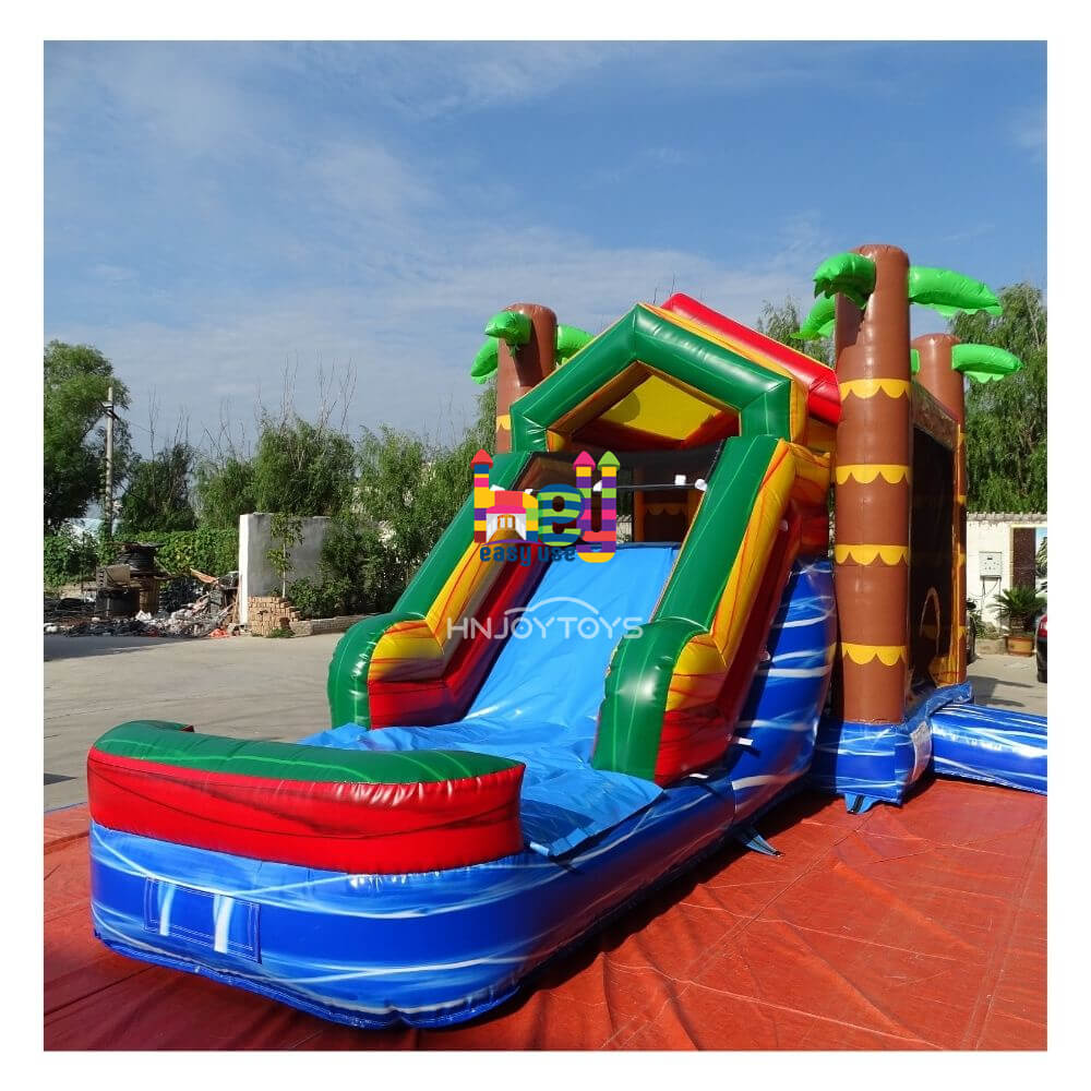 Tropical Bounce House With Slide for Sale 