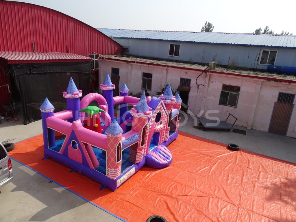 outdoor game inflatable combo moon bounce