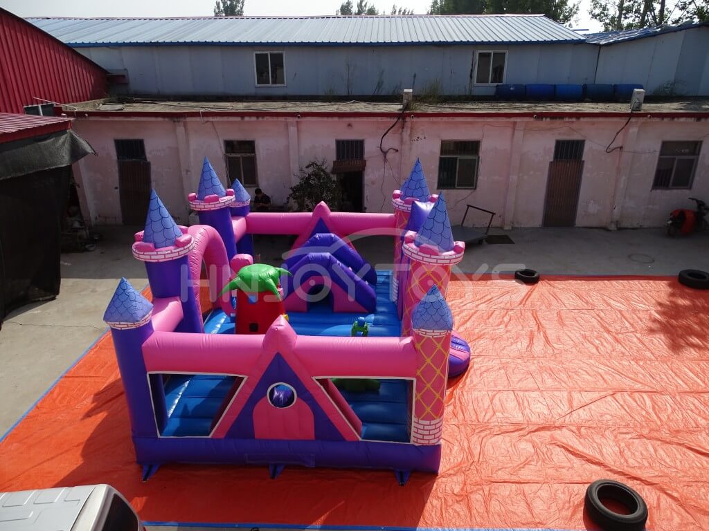 outdoor game inflatable combo moon bounce