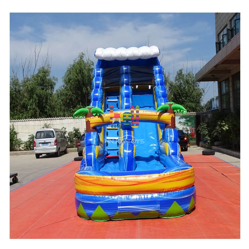 marble color inflatable waterslide sale