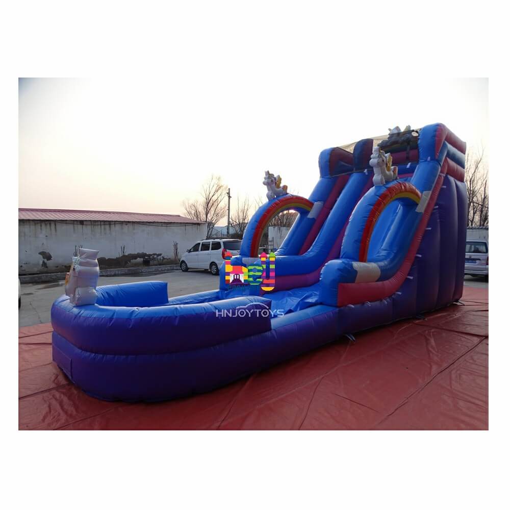factory price white bounce house water slide