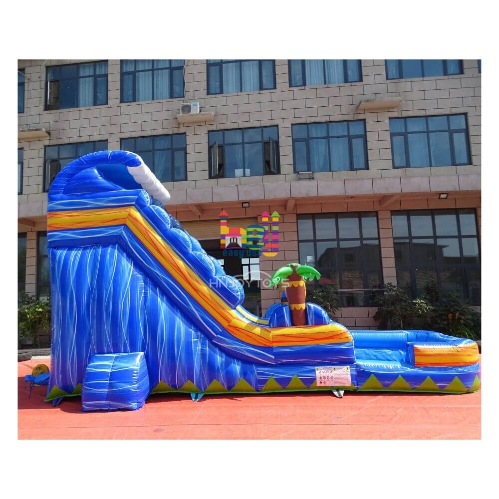 marble color inflatable waterslide sale
