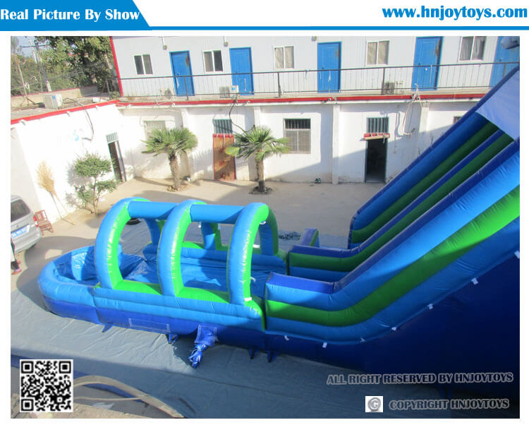 new style inflatable long slide
