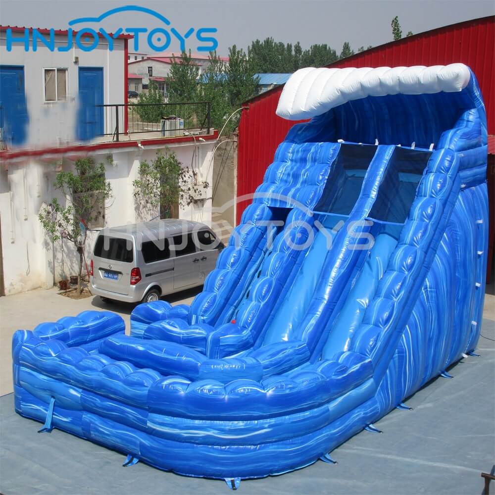 commercial grade inflatable slide with pool