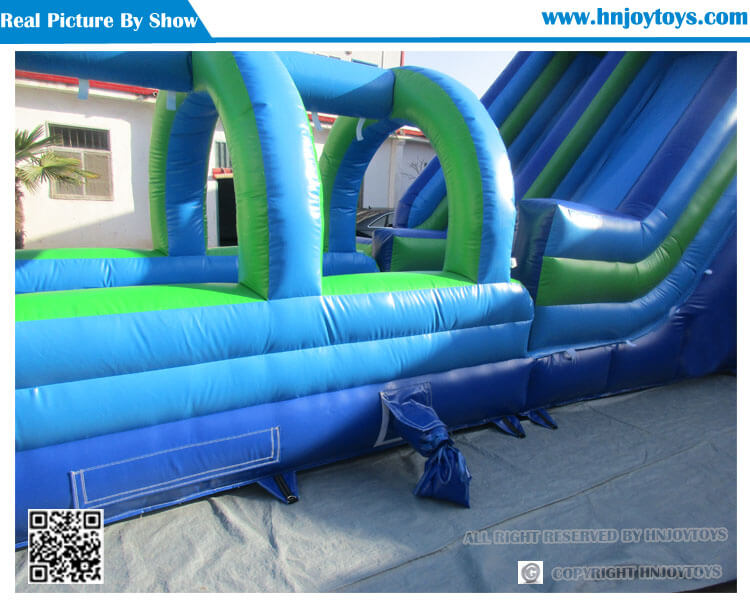new style inflatable long slide