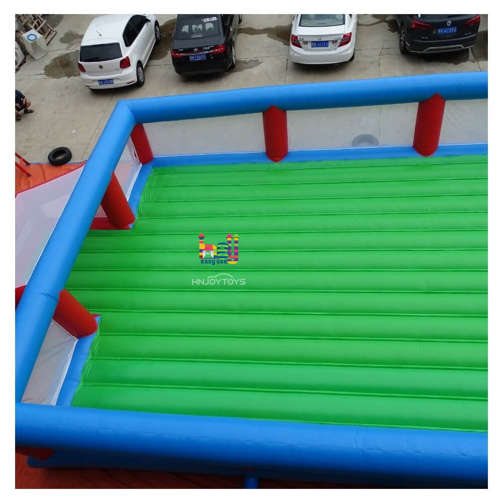 custom triple inflatable panna soccer field for sale