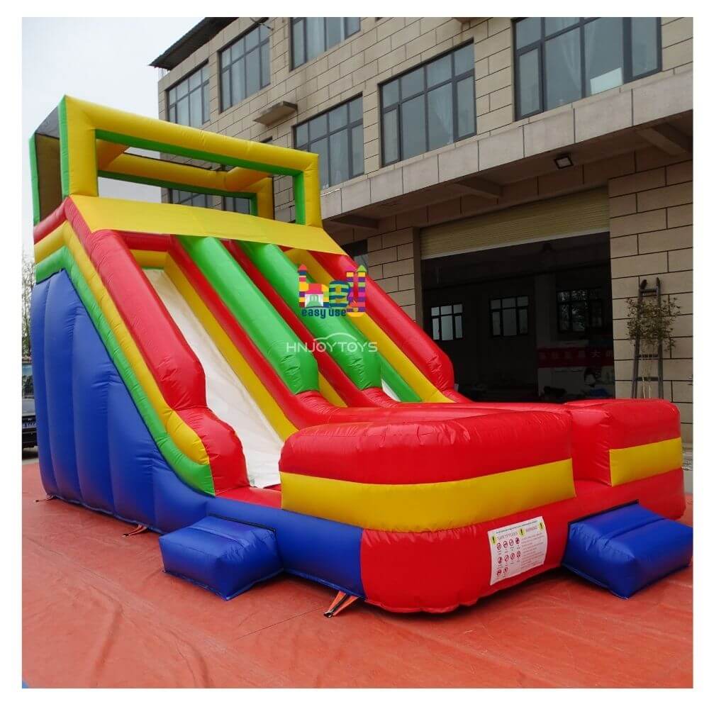 giant amusement park inflatable dry slide commercial