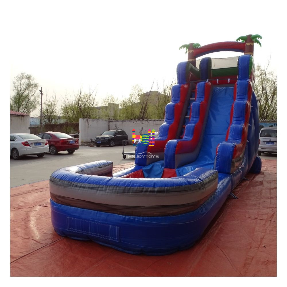 summer holiday inflatable bounce house with water slide