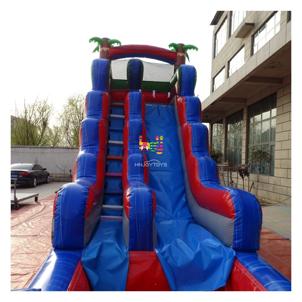 summer holiday inflatable bounce house with water slide