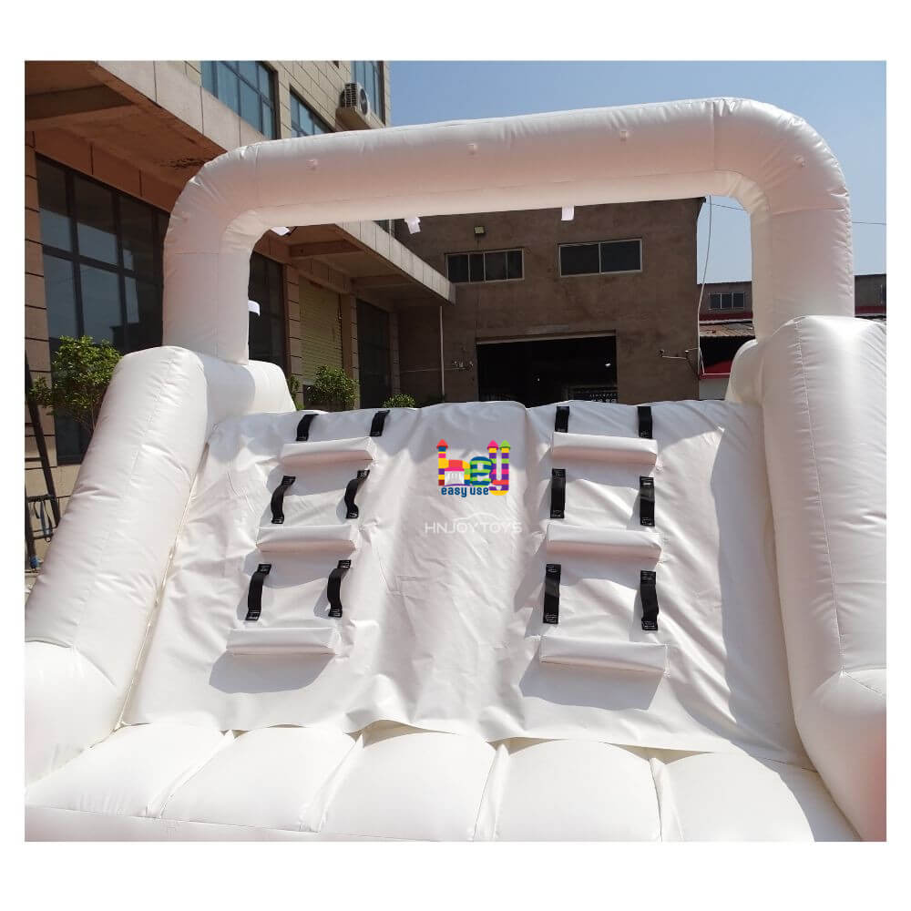 party kids white wedding inflatable slide bounce castle