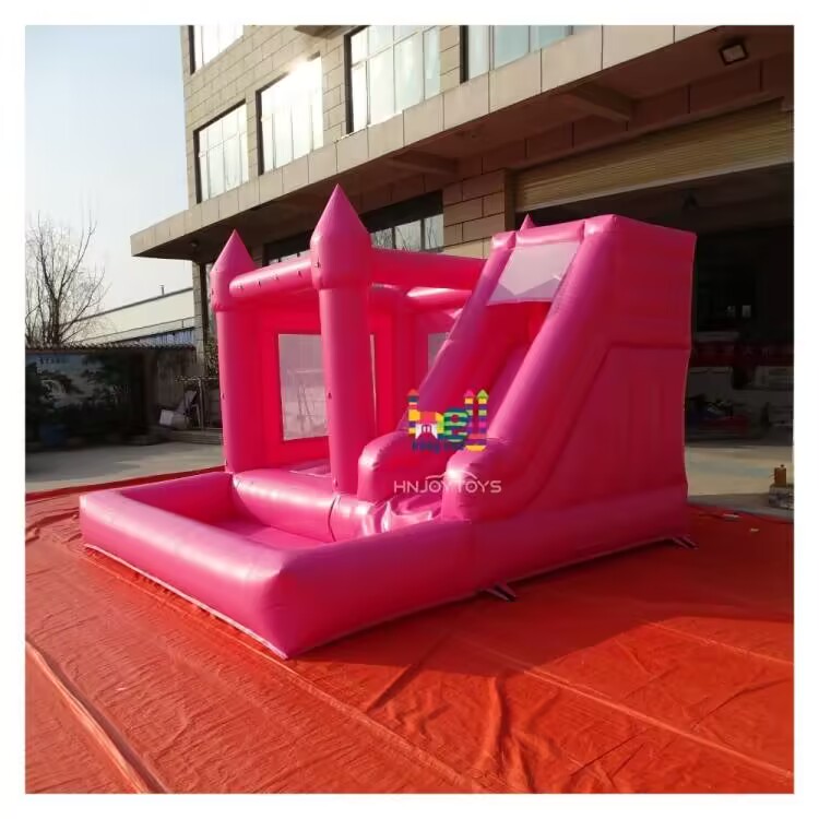 popular modern pink bounce slide inflatable
