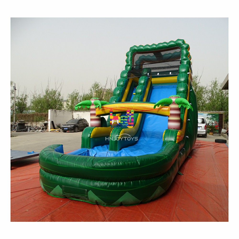 hot outdoor inflatable bounce house slide water gun pool