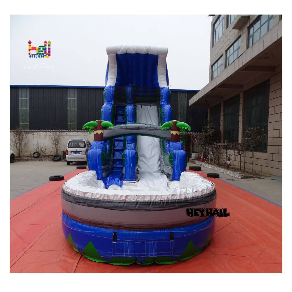 Adult Size Water Slides Backyard Inflatable Commercial Outdoor Kid Large Waterslide With Pool 