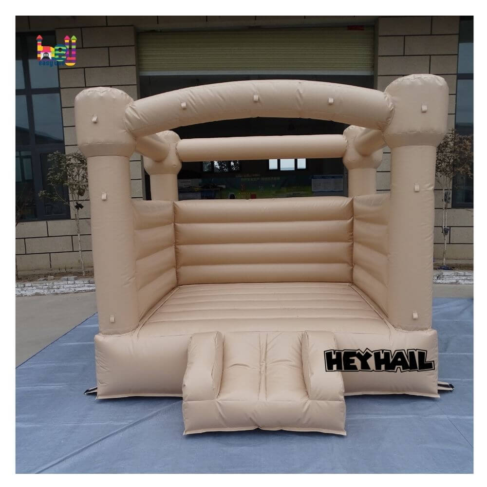 peach mini bouncy castle inflatable for kids