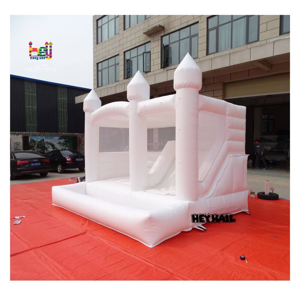 white jumping balloon