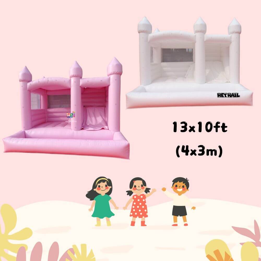 white jumping balloon