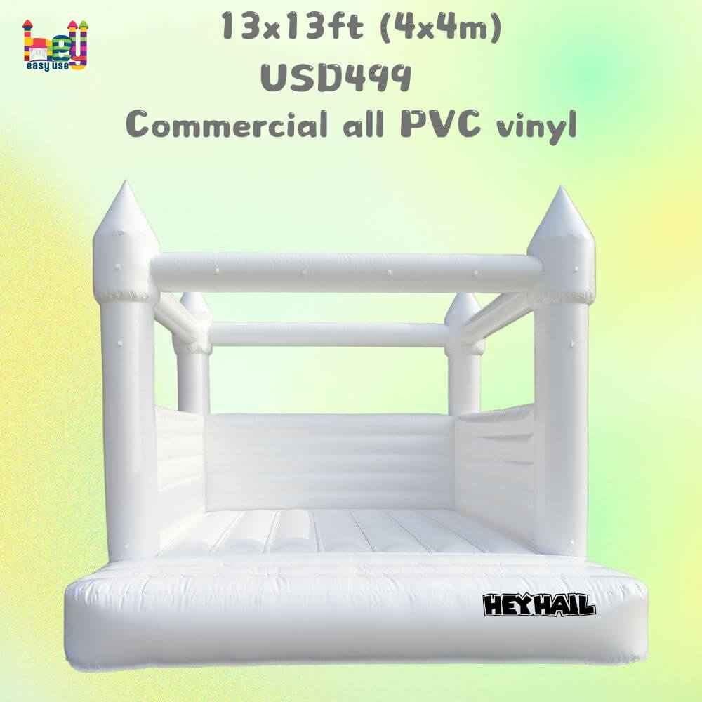 large white bounce house