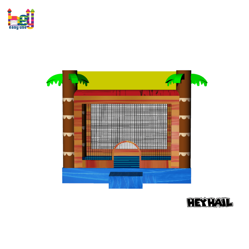 Cheap inflatable PVC tropical bouncer