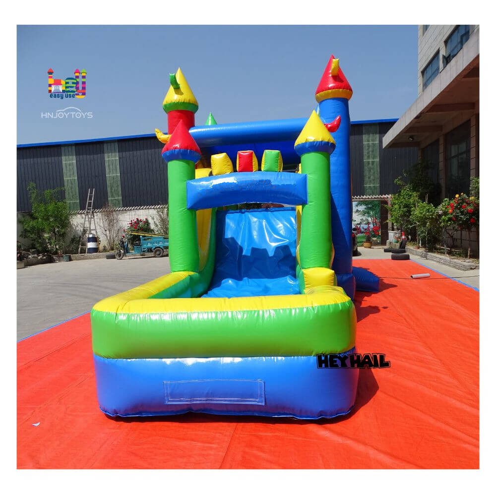 commercial grade combo bounce house and wet dry slide commercial for party