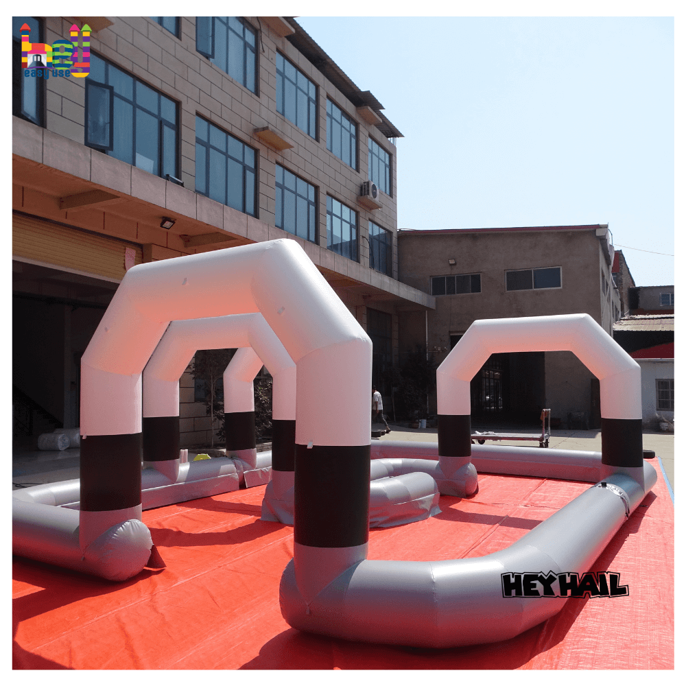 party rental inflatable race track game