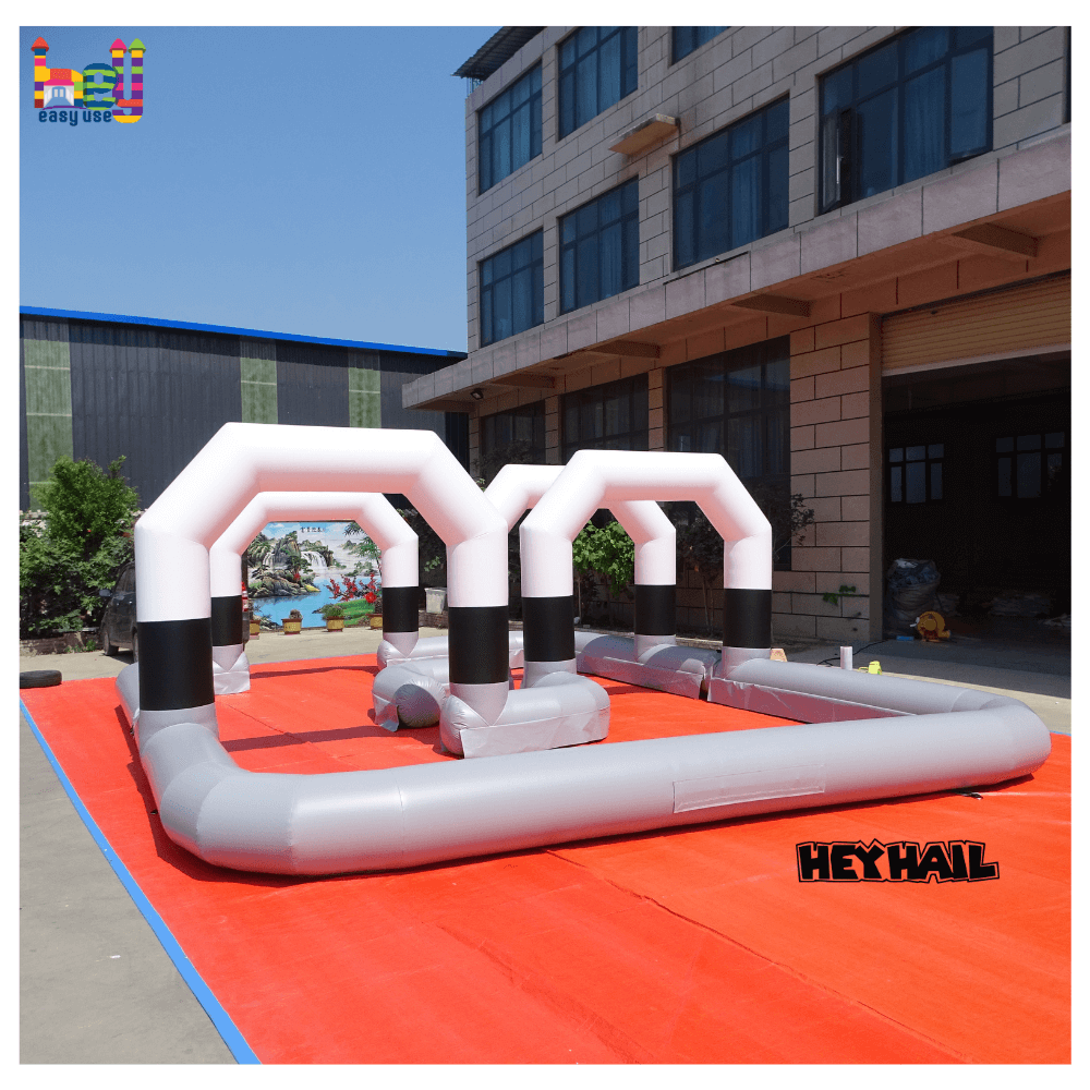 party rental inflatable race track game
