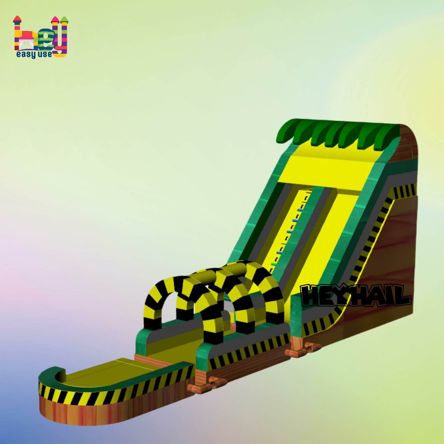 factory price PVC inflatable industrial slide