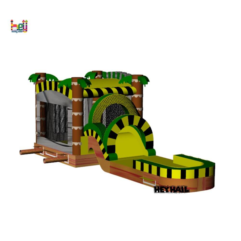 outdoor moonwalk ultimate combo inflatable bounce house
