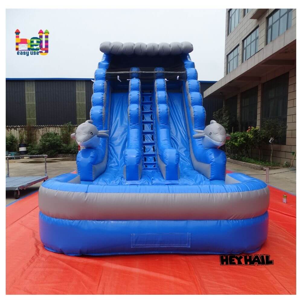 high PVC huge inflatable water slides