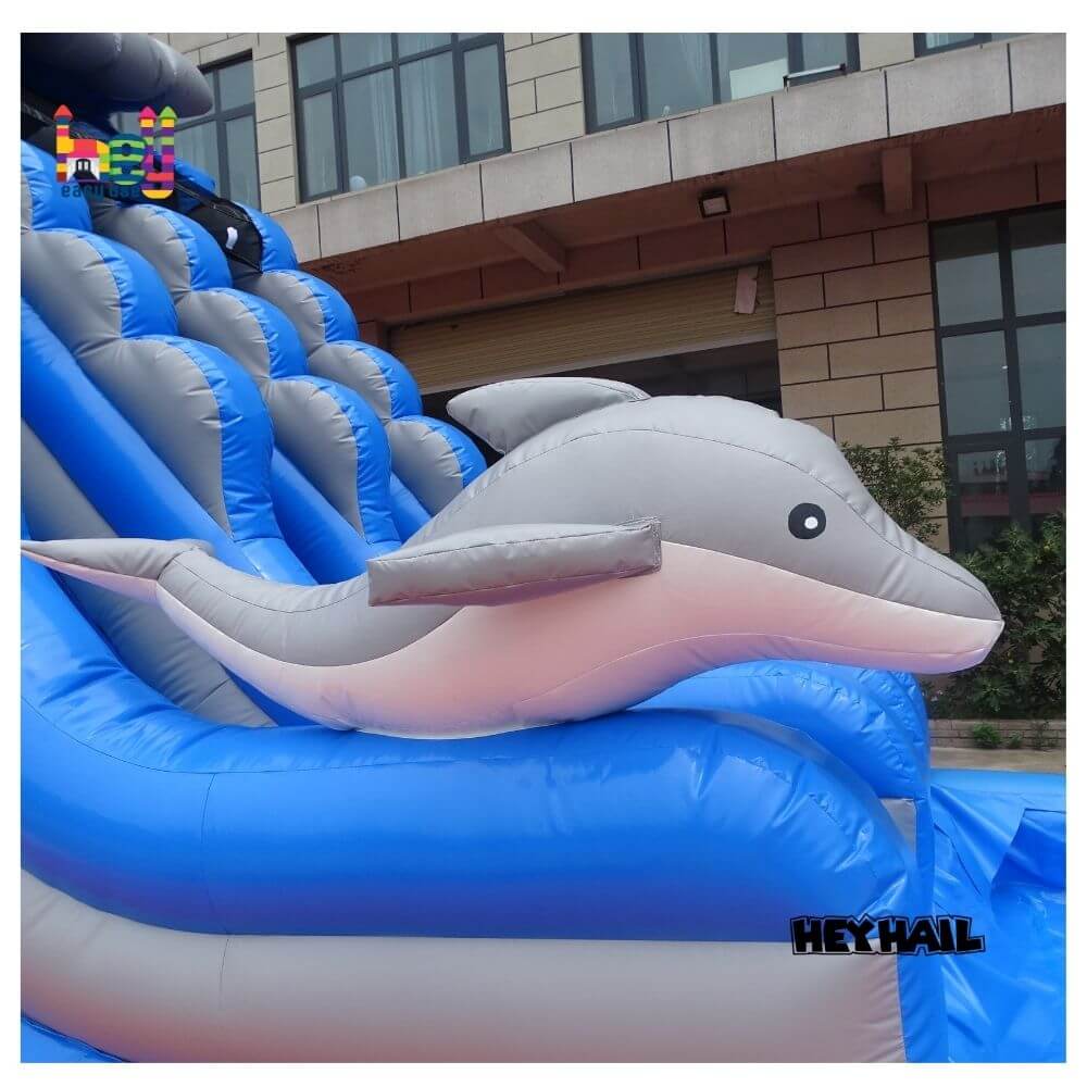 high PVC huge inflatable water slides
