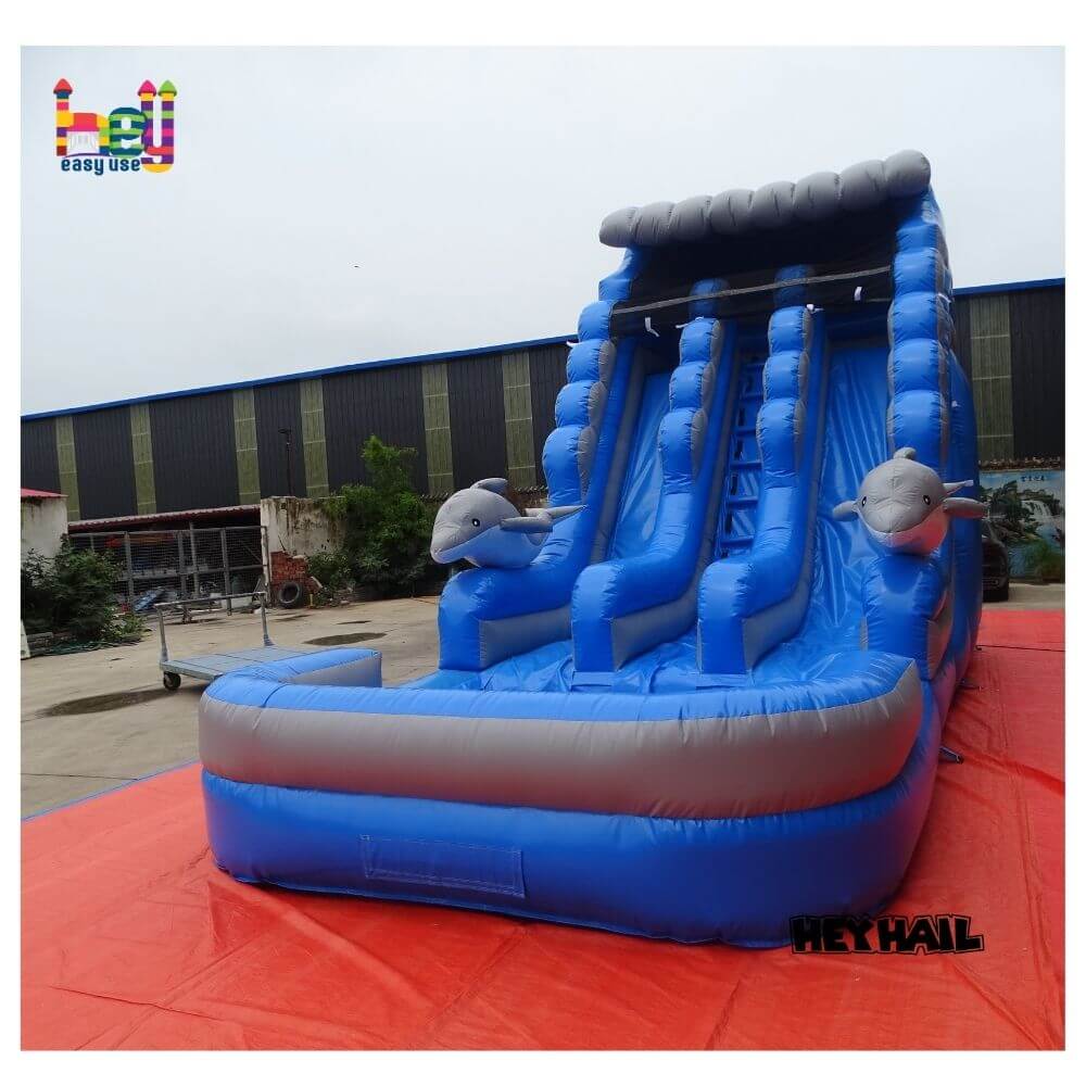 high PVC huge inflatable water slides