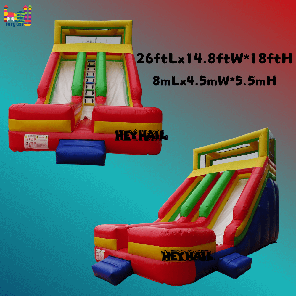 funny party commercial grade PVC inflatable dry slide