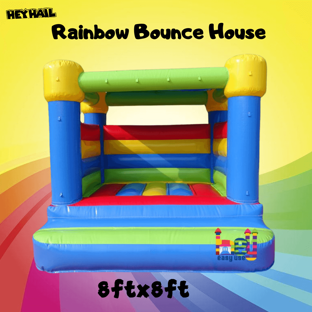 colorful bounce house princess