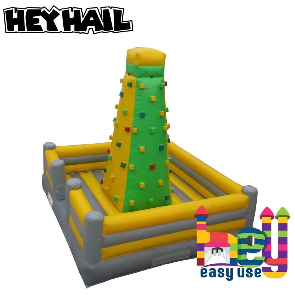 inflatable rock climbing with slide for fun 